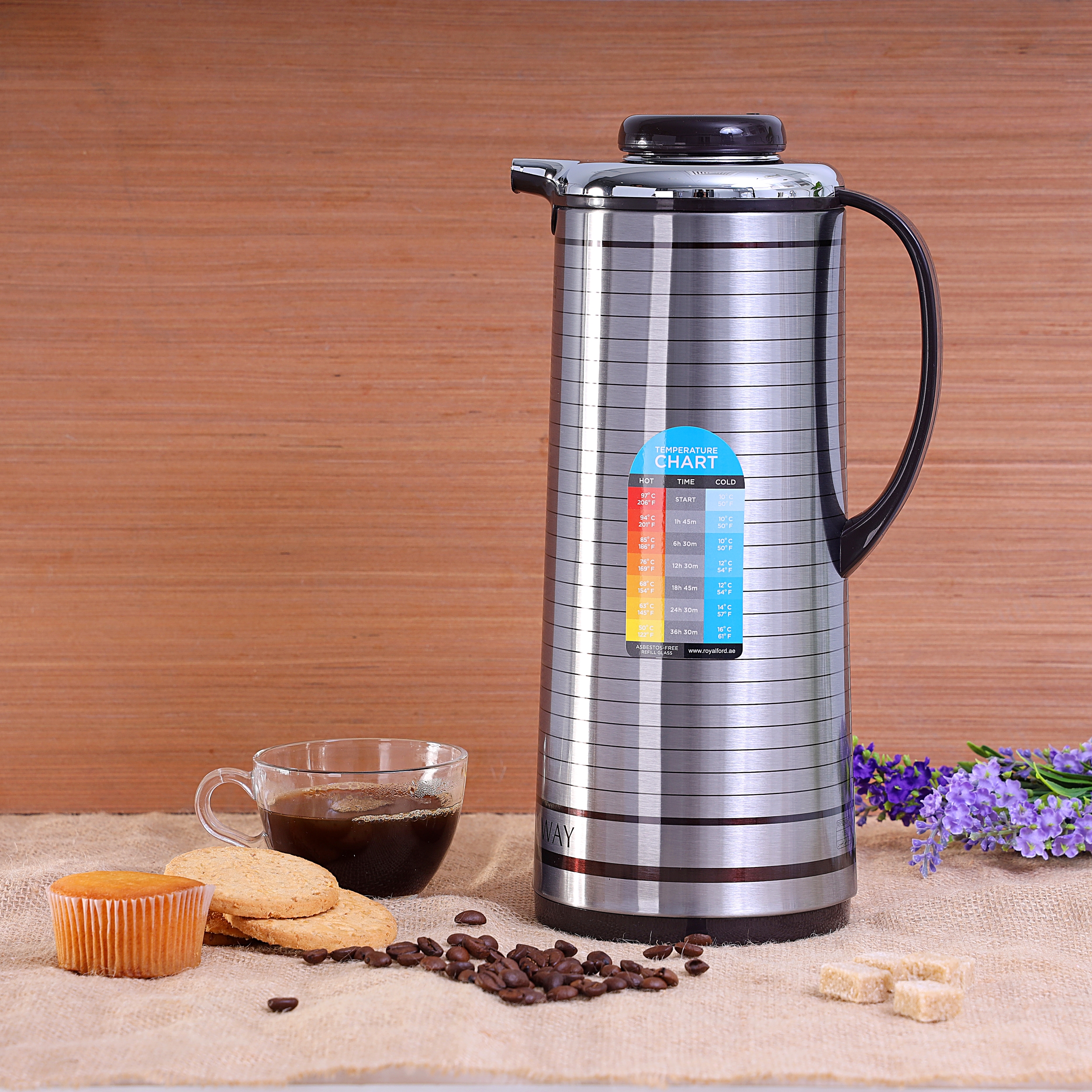 Buy Geepas 1L Vacuum Flask - Heat Insulated Thermos For Keeping