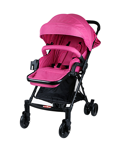 Baby Plus Pink Baby Stroller Cum Pram | Jomla.ae