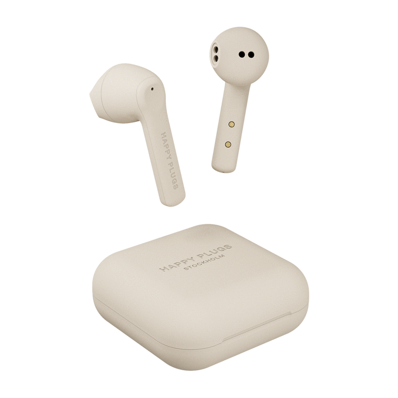 Happy Plugs AIR 1 GO - Wireless E - VERO SENZA FILI - 100dB - Resistente al sudore - 30mAh batteria in ogni auricolare - 450mAh batteria in custodia di ricarica Happy Plugs AIR 1 GO - Wireless E - VERO SENZA FILI - 100dB - Resistente al sudore - 30mAh batteria in ogni auricolare - 450mAh batteria in custodia di ricarica