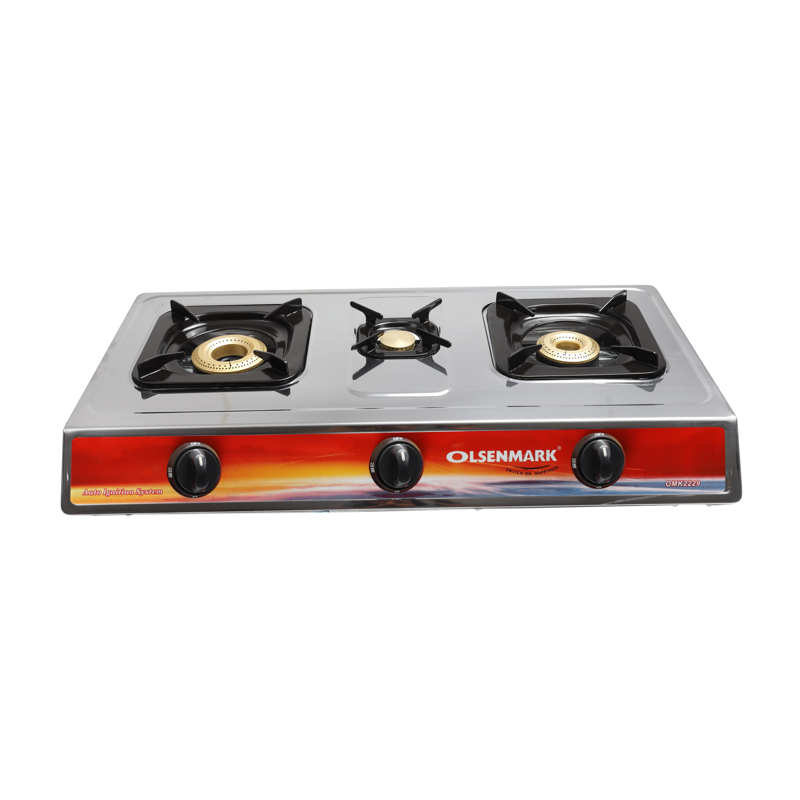 اطلب موقد غاز ثلاثي الشعلات Stainless Steel Triple Burner Gas Stove من