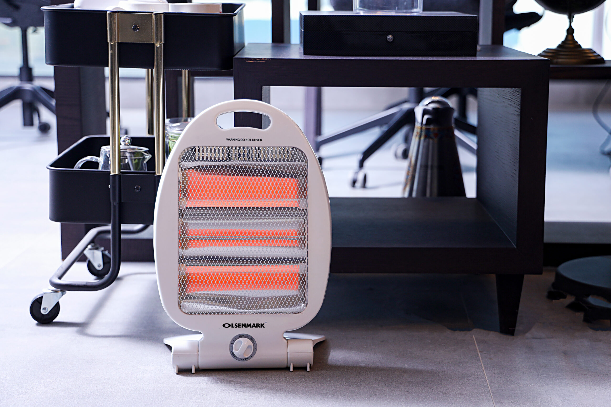 600W Portable Energy Efficient Quartz Halogen Heater