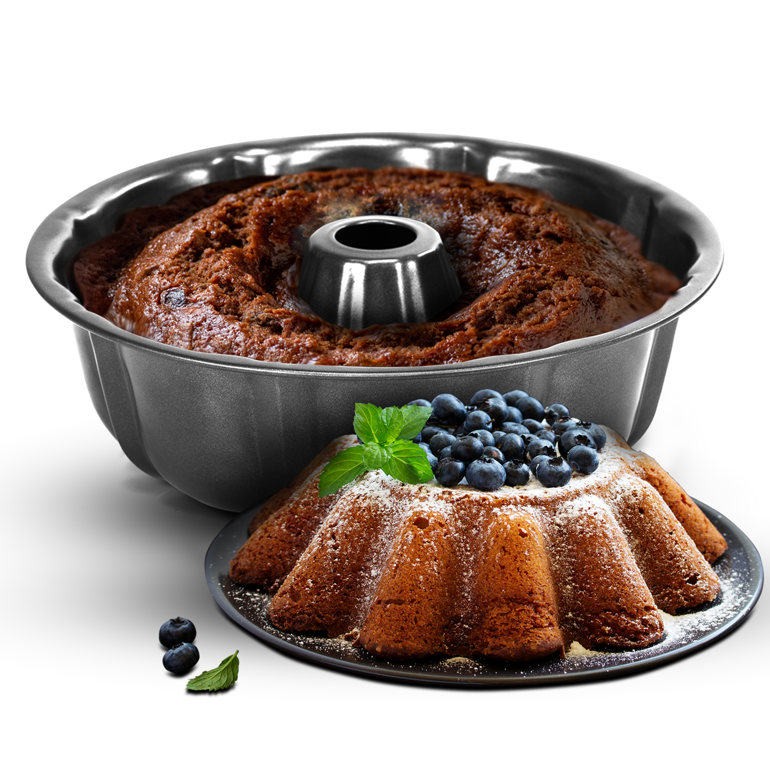 Royalford Bundt Form Tin NonStick Fluted Mould/Ring Cake Tin