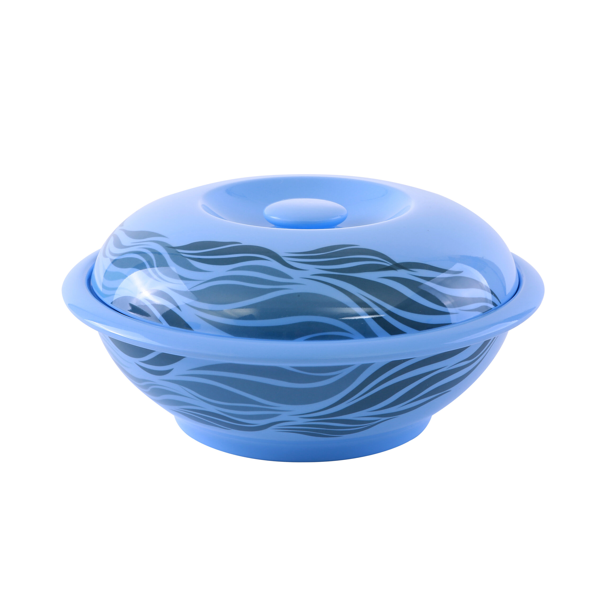 Royalford Melamine Aqua Thai Soup Bowl With Lid, 10 Inch Jomla.ae