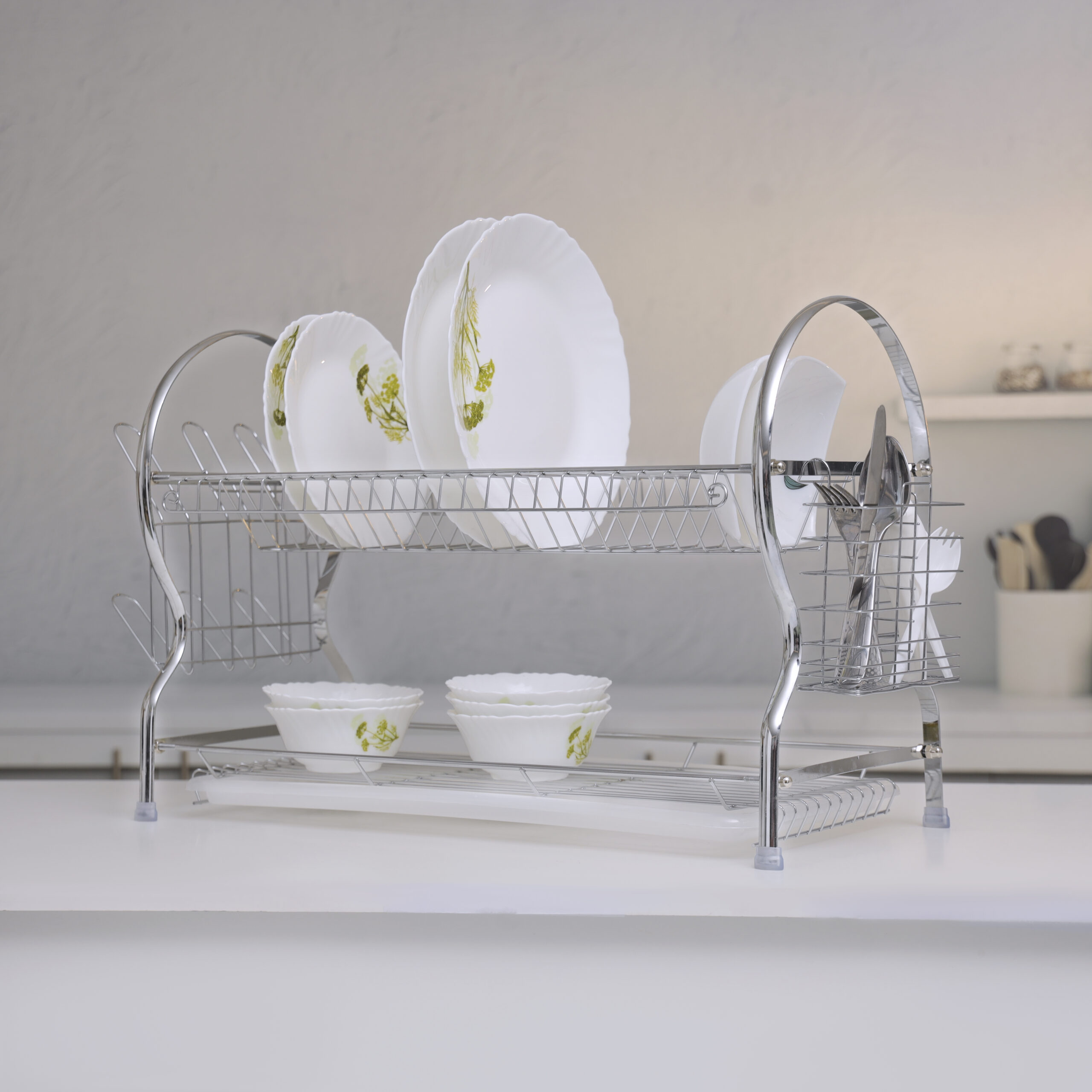 Delcasa 2Layer Wall hanging Dish Rack