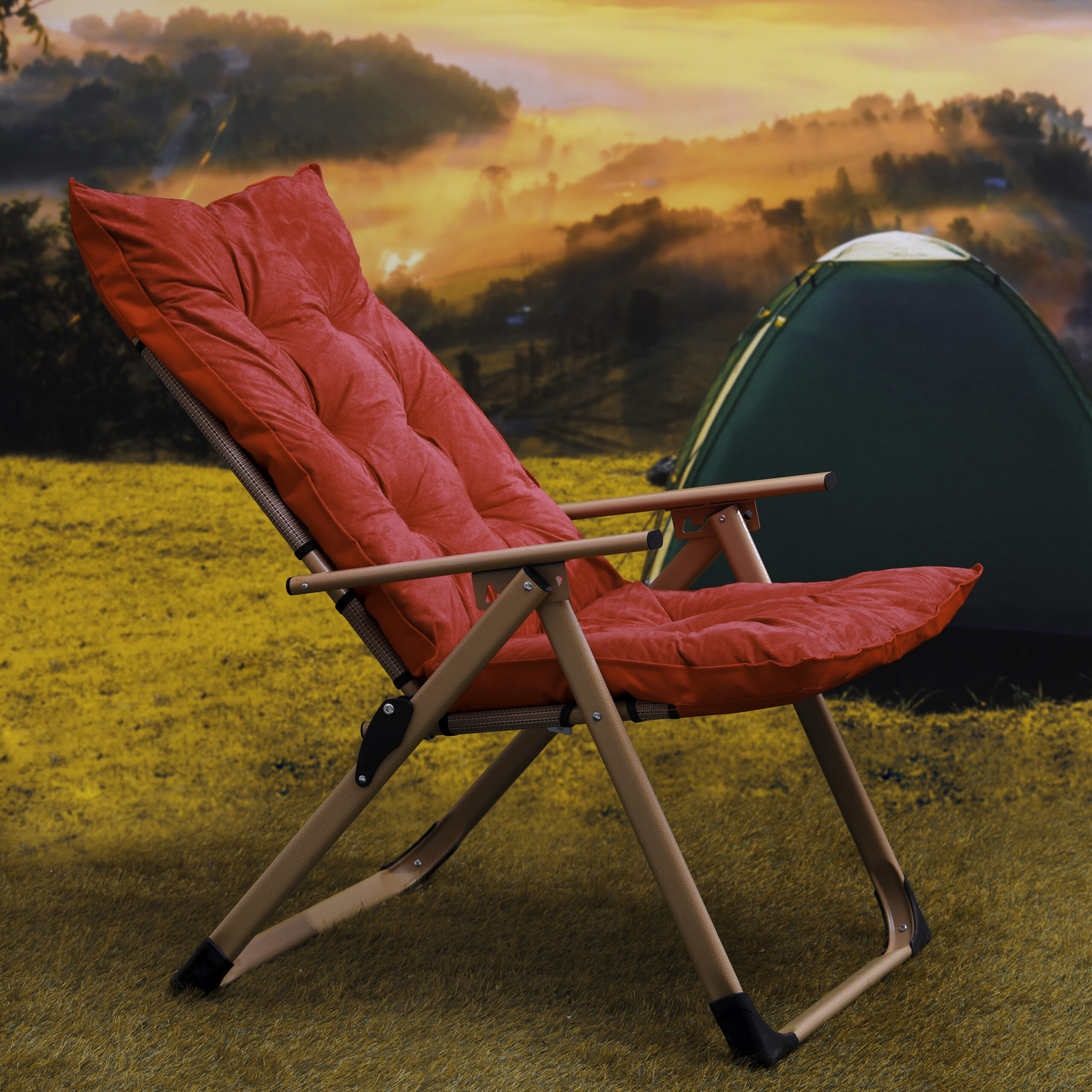 Red store camping chair