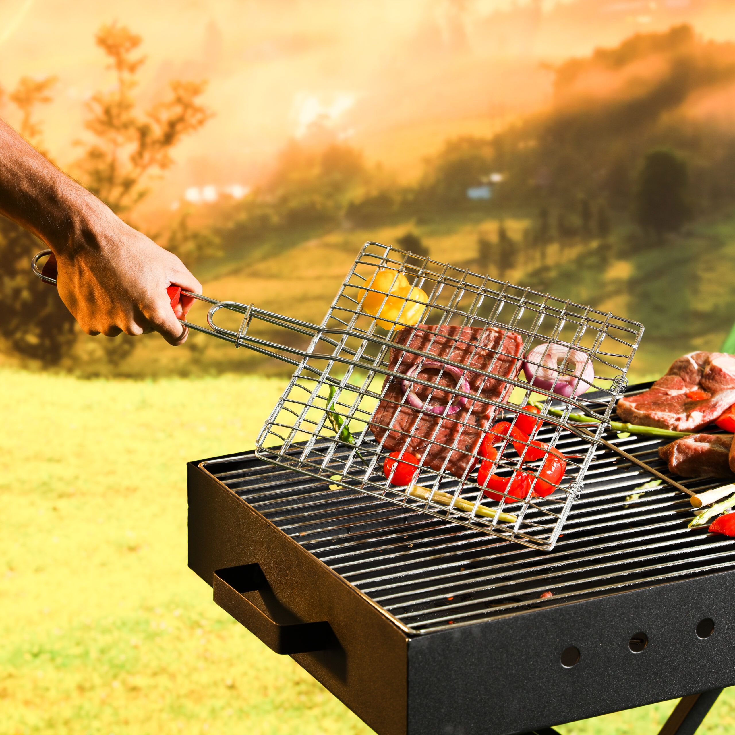 Bbq grill outlet basket