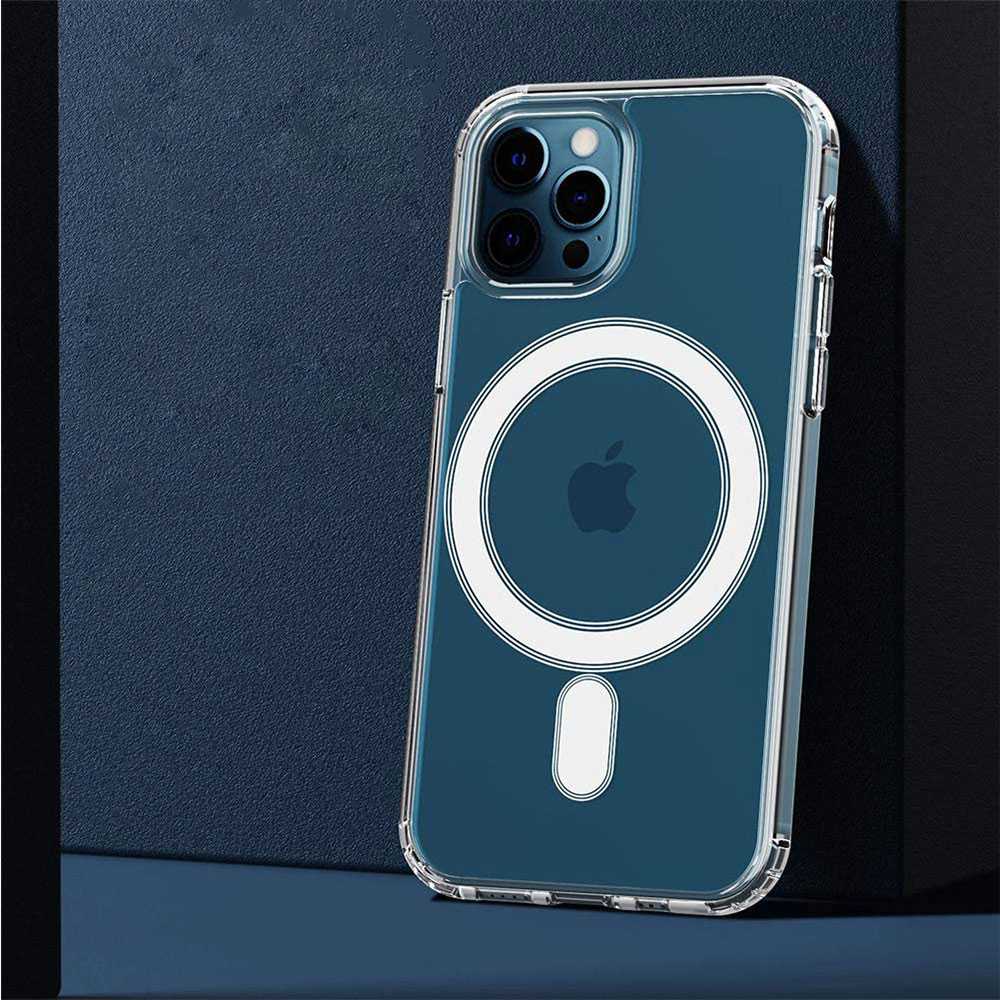 اطلب كفر آيفون يدعم الشحن اللاسلكي و ماغ سيف – شفاف Apple iPhone 12 Pro ...