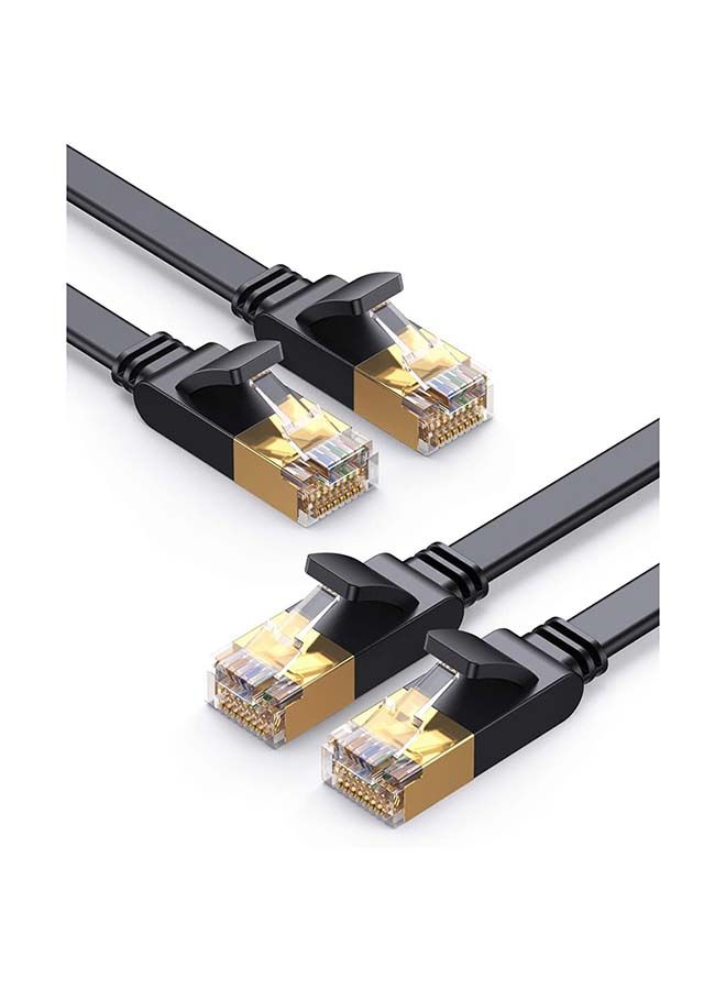 Cat 7 Ethernet Cable Cat7 High Speed Flat Gigabit RJ45 LAN Cable 10Gbps  Shielded Internet Network Patch Cord Compatible for Gaming PS5 PS4 PS3 Xbox  PC