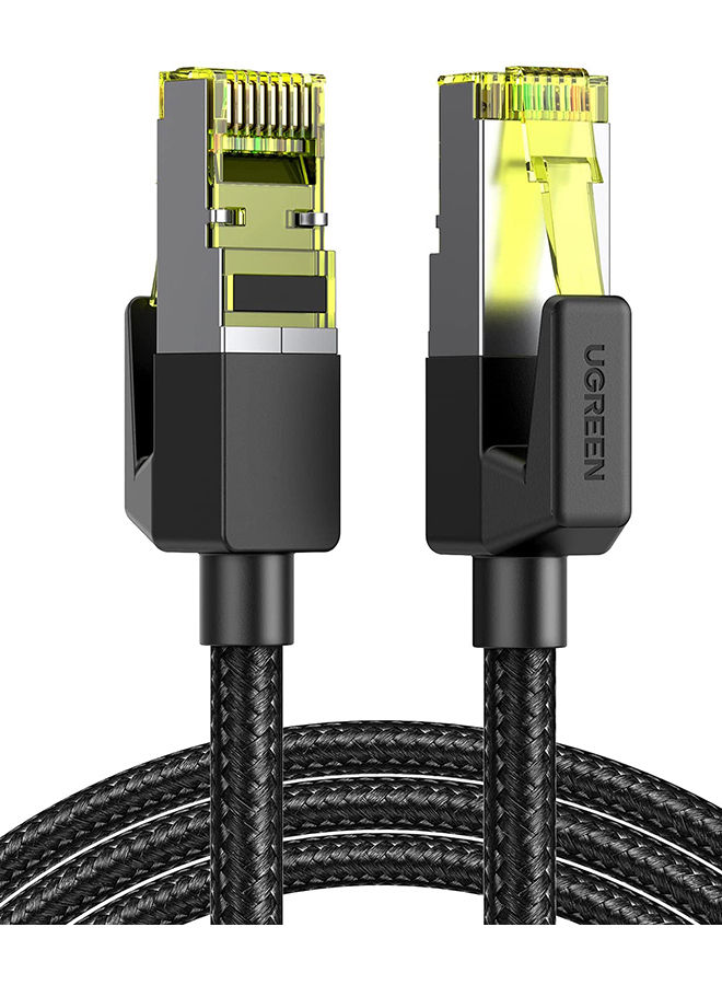 اطلب كيبل كات 7 - أسود UGREEN Ethernet Cable, Braided Cat 7 Gigabit Lan ...