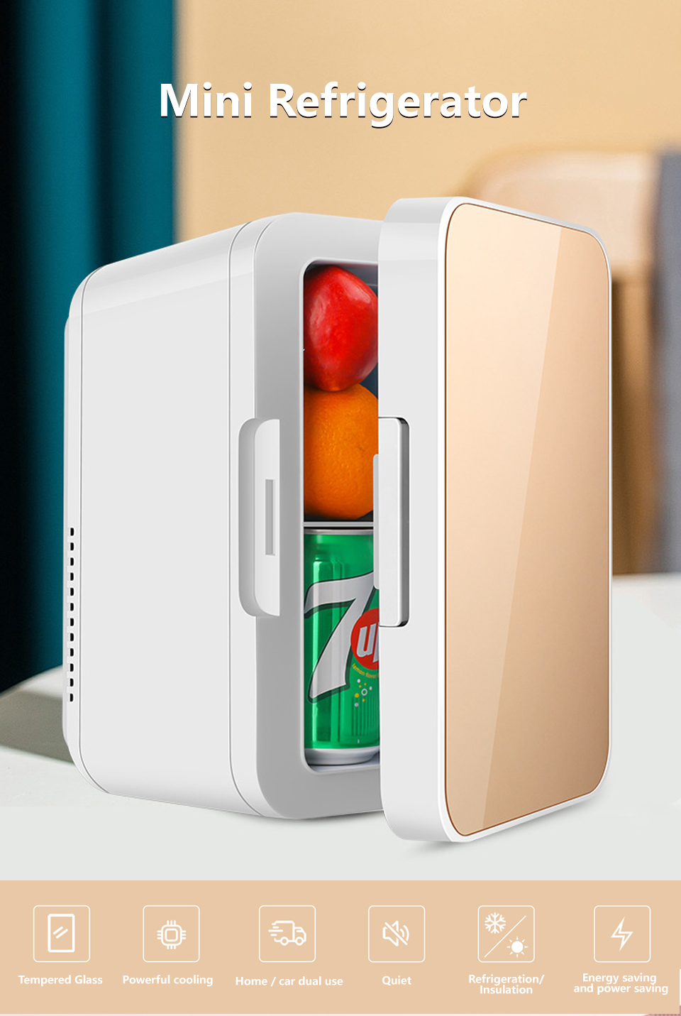 Smallest portable hot sale fridge