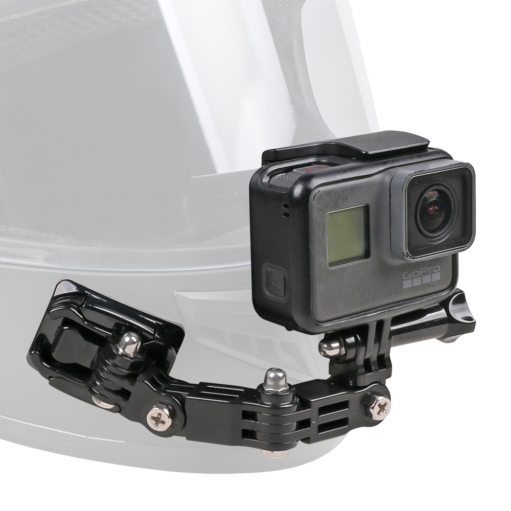 Casque de moto Chin Support de support pour Gopro Hero 5/6/7 Action Sports  Caméra Full Face Holder Moto Caméra Accessoire