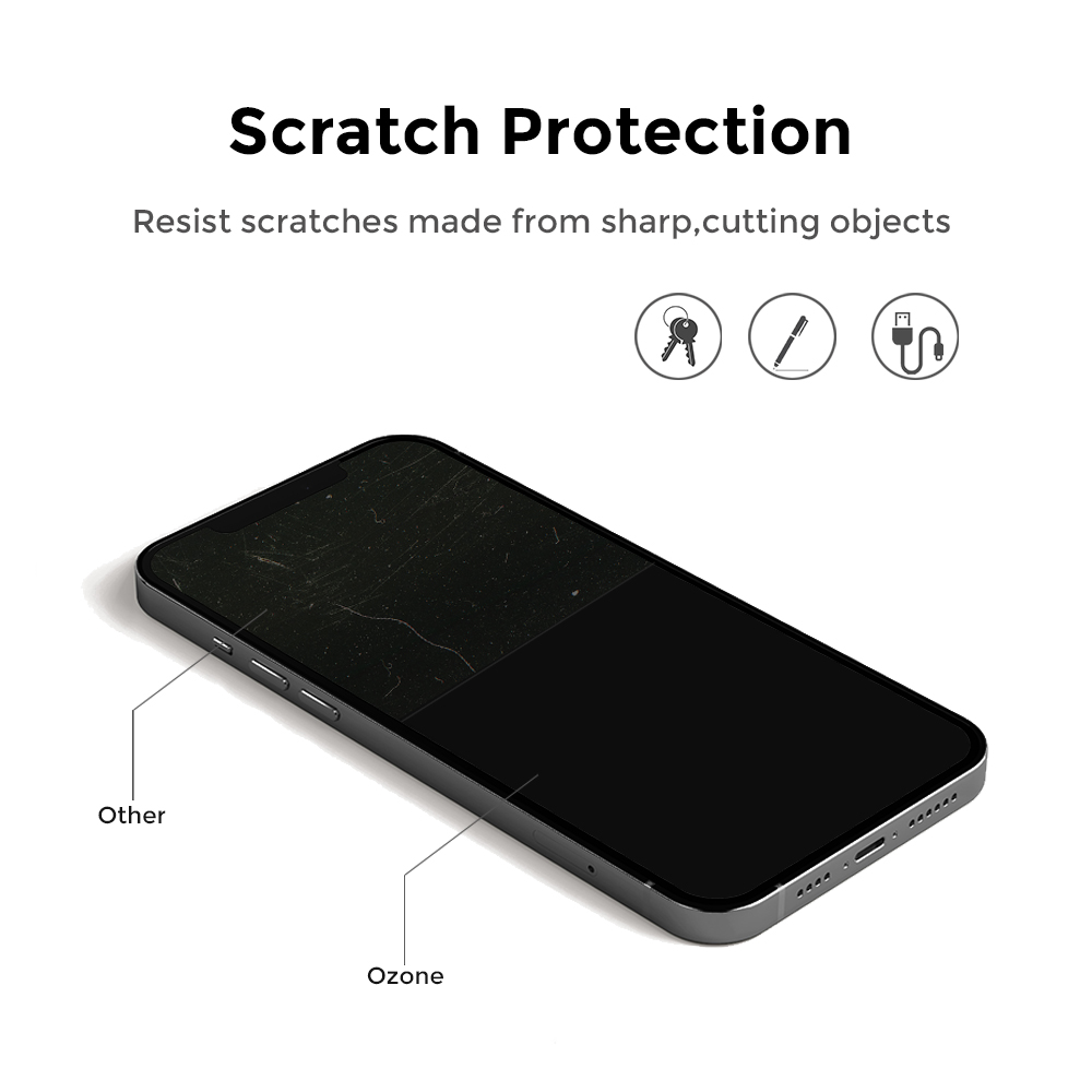 O Ozone Tempered Glass Protector Compatible for iPhone 13 Mini HD Glass  Screen Protector [2 Per Pack] Shock Proof, Anti-Scratch [Designed Screen  Guard for Apple iPhone 13 Mini] - Black | Jomla.ae