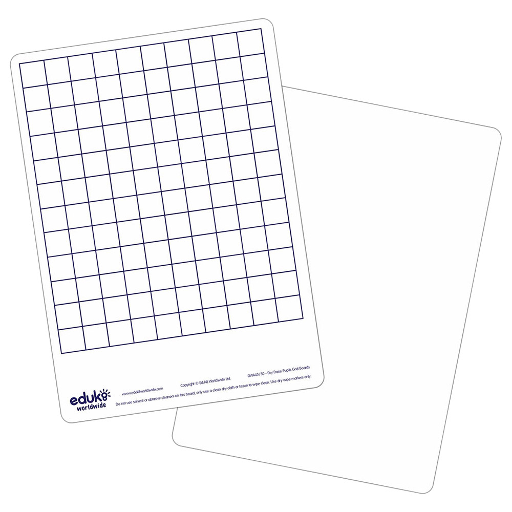 Eduk8 Worldwide A4 Pupils Grid Dry Erase Board Jomla.ae