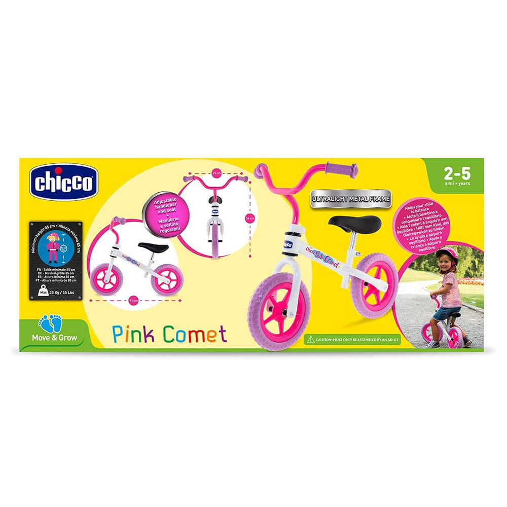 Pink chicco balance bike best sale