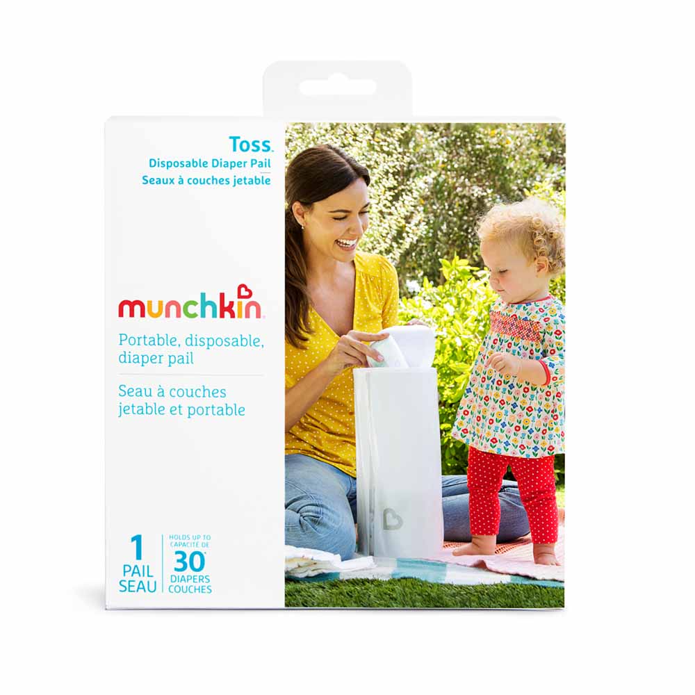 Munchkin Toss Disposable Diaper Pail 1pk Jomla.ae