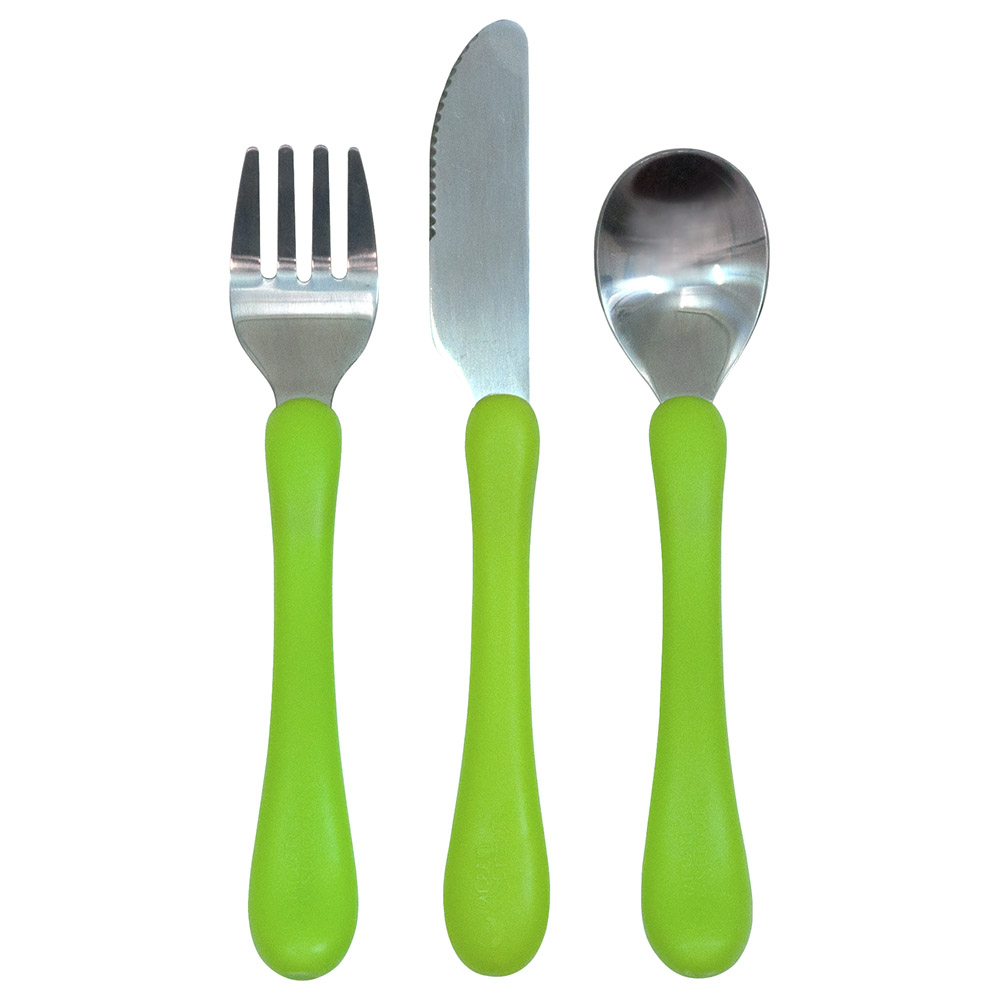 Order Green Sprouts Learning Cutlery Set Green Now! Jomla.ae