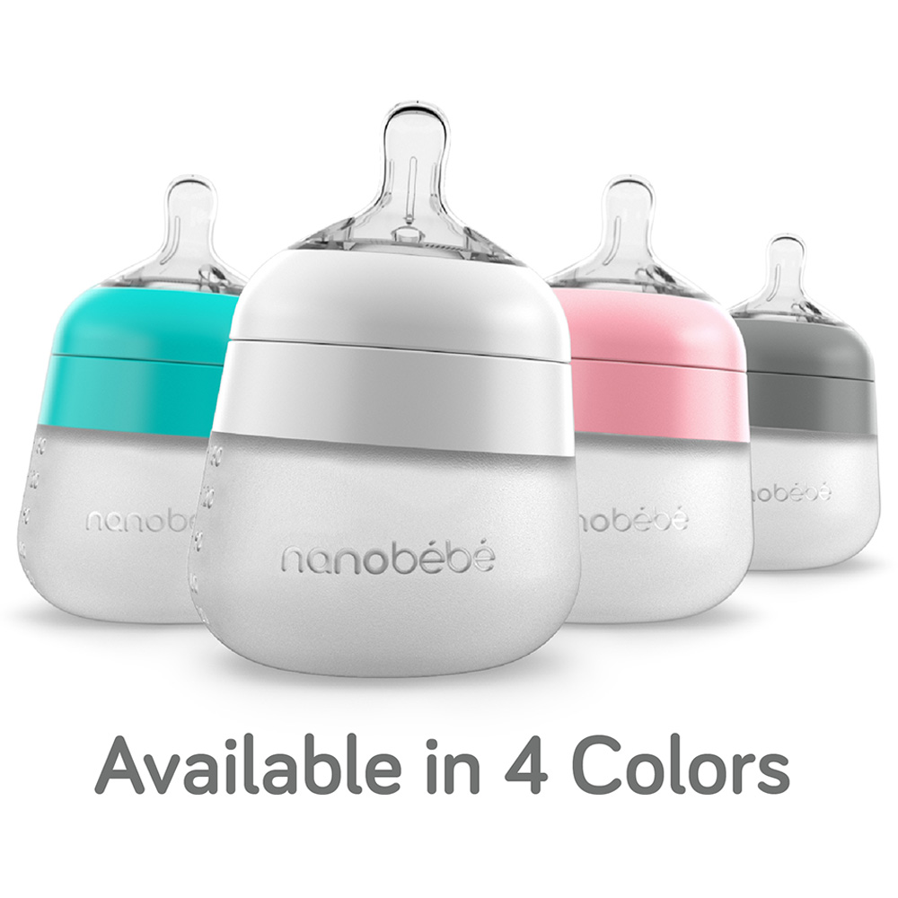 Order Nanobebe Flexy Silicone Baby Bottle Pack Of 150 ml Pink