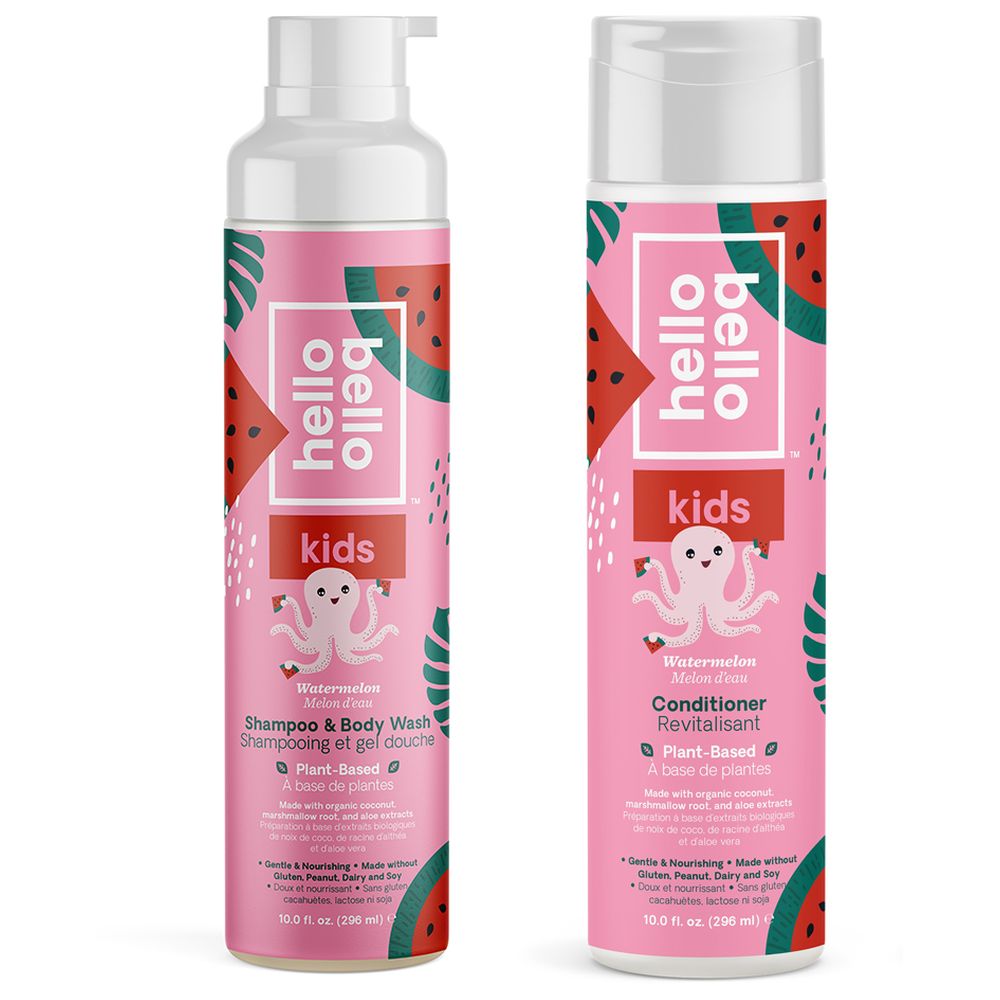 اطلب شامبو مع بلسم للأطفال 296 ميلي بنكهة البطيخ Hello Bello Baby Shampoo & Conditioner Kit