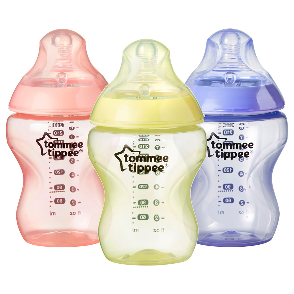 Tippe Rjp اطلب رضاعة أطفال بلاستيك 260ml تدفق بطيء ضد المغص الحزمة 3في1 Tommee ...