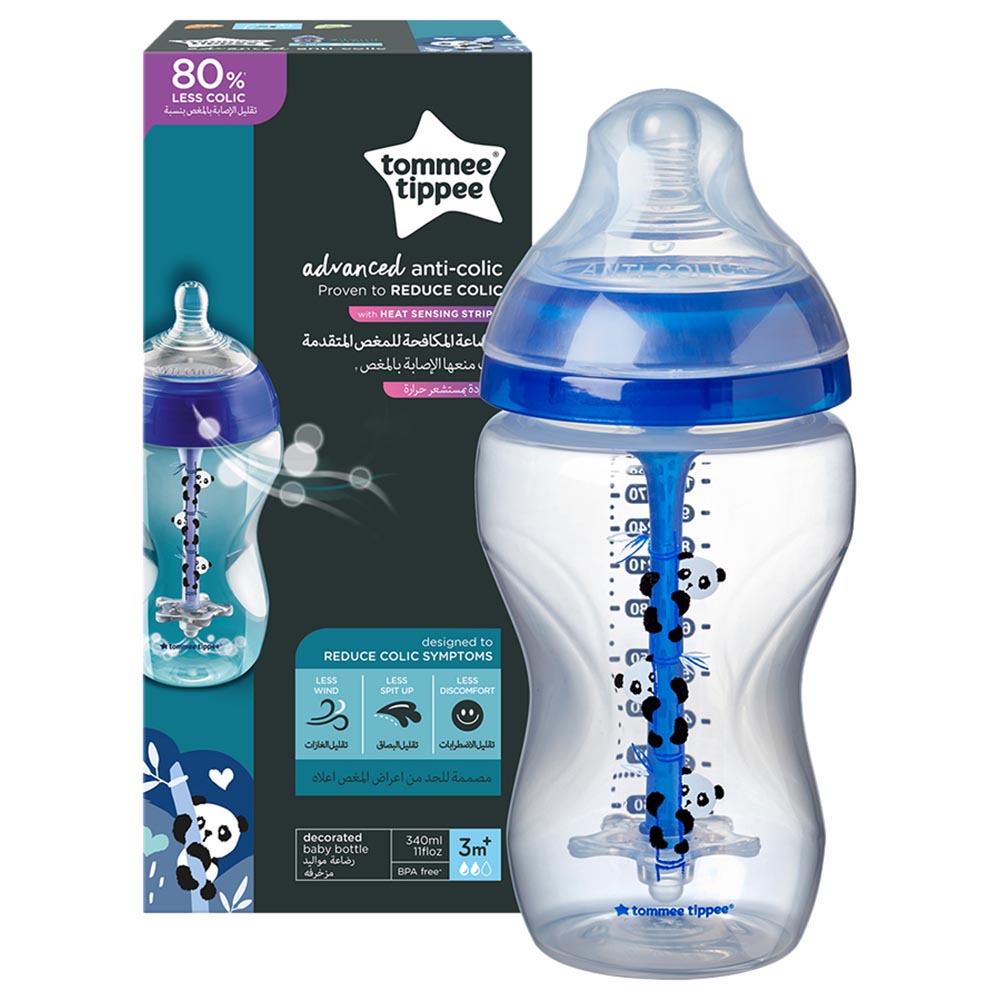 اطلب رضاعة أطفال ضد المغص بلاستيك 340ml Tommee Tippee Advanced Anti