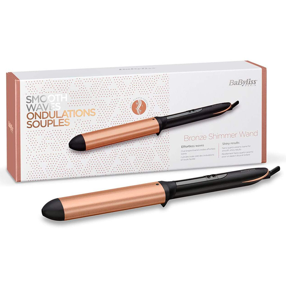 Babyliss Curling Iron Oval 6temps Black And Rose Gold Jomla.ae