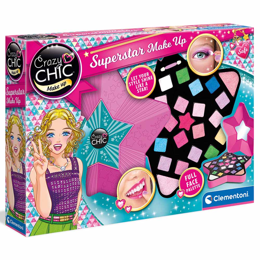 Clementoni Crazy Chic Sparkly Treadoo Kit – Glitzer-Tattoos Für Kinder, 1 Stück