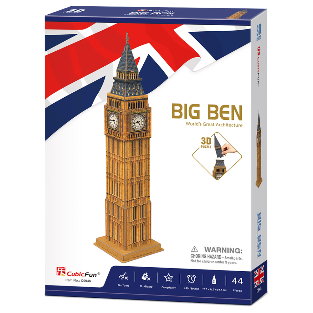 Lada kruipen Archeologie Order CubicFun - 3D Puzzle Big Ben London - 44pc Now! | Jomla.ae