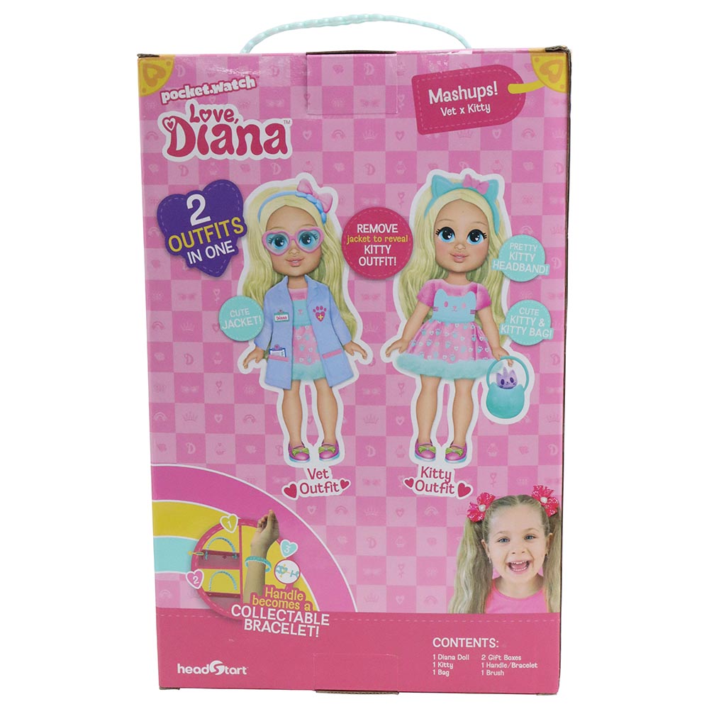 Birthday Diana Pocket Watch Love Diana Doll by Headstart