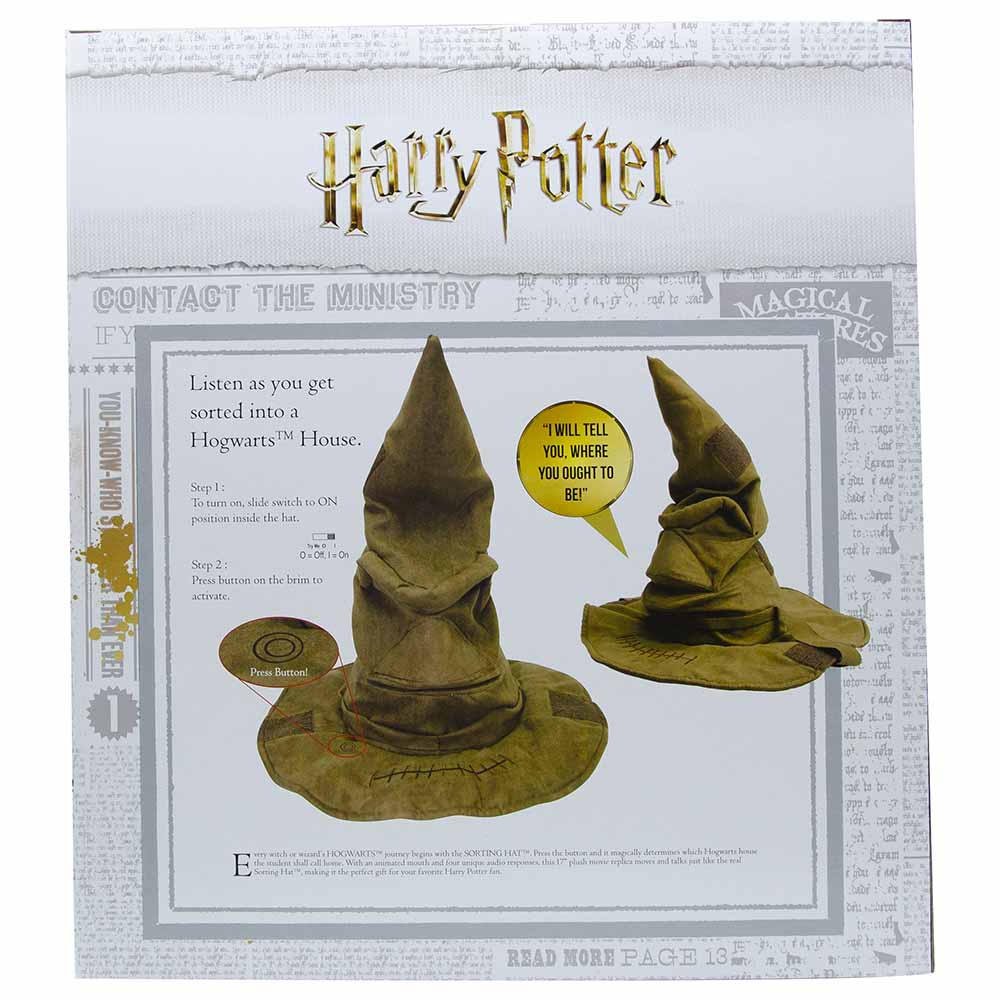 Harry Potter Real Talking Sorting Hat Animated  