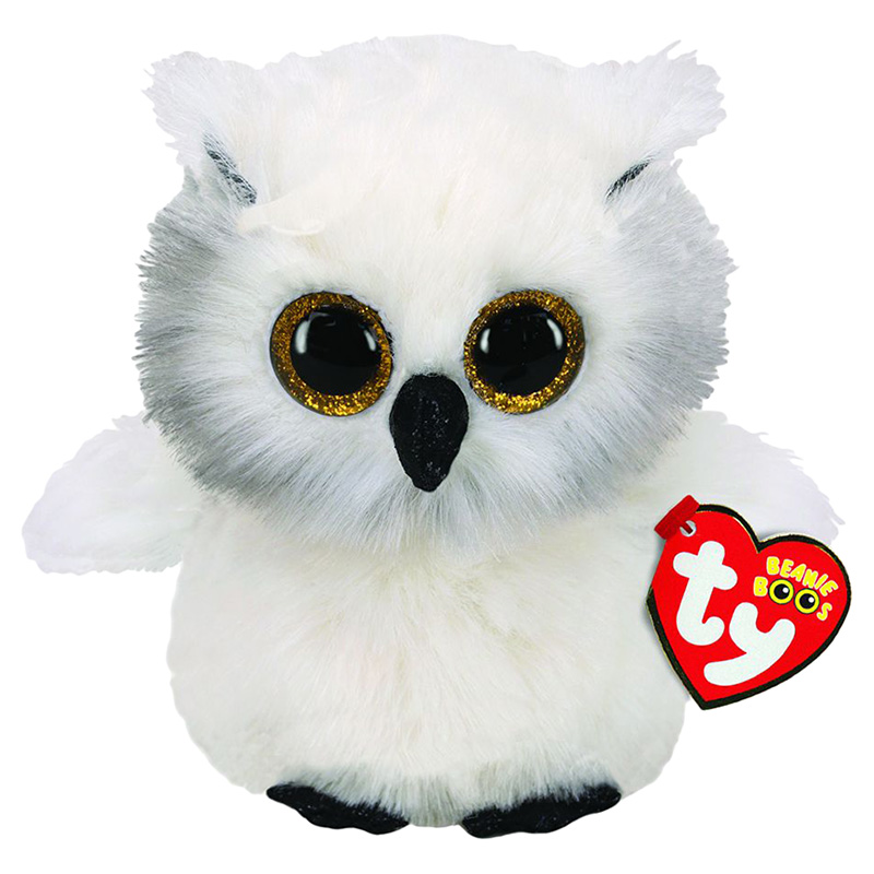 اطلب دمية محشوة على شكل بومة لون أبيض بحجم 6 بوصة TY Beanie Boos Owl ...