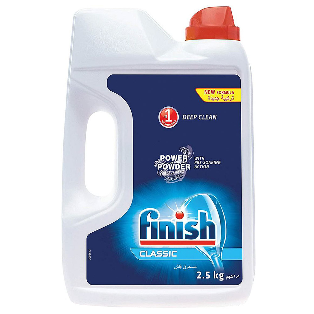 Finish Dishwasher Detergent Powder Original 2.5kg Jomla.ae