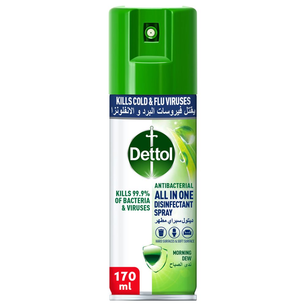 Dettol Morning Dew Disinfectant Spray 170ml Jomla.ae