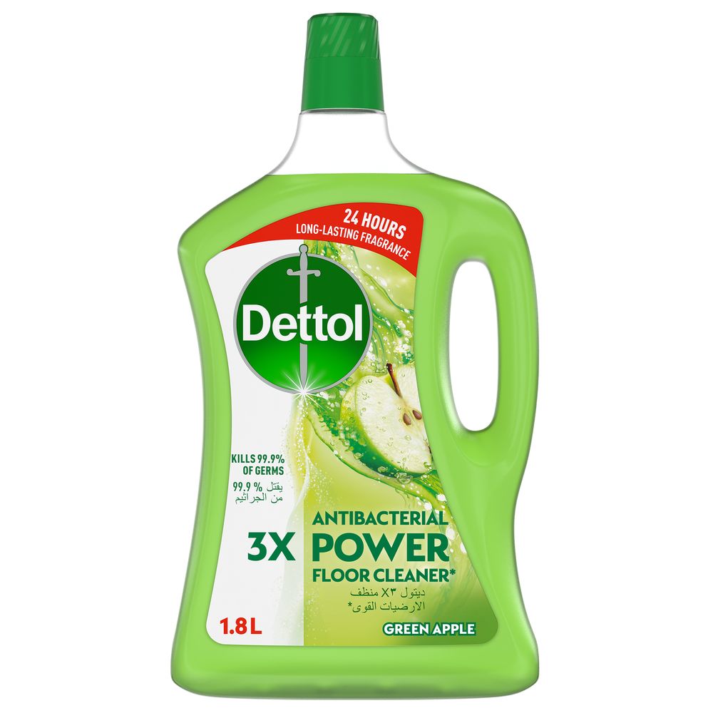 Order Dettol Antibacterial Power Floor Cleaner Green Apple 1.8L