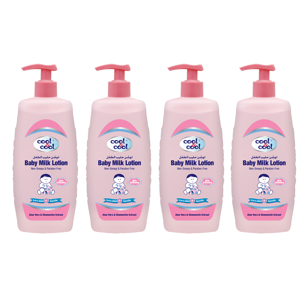 Order Cool & Cool Cool & Cool - Baby Milk Lotion 500ml - Pack Of 4 Now ...