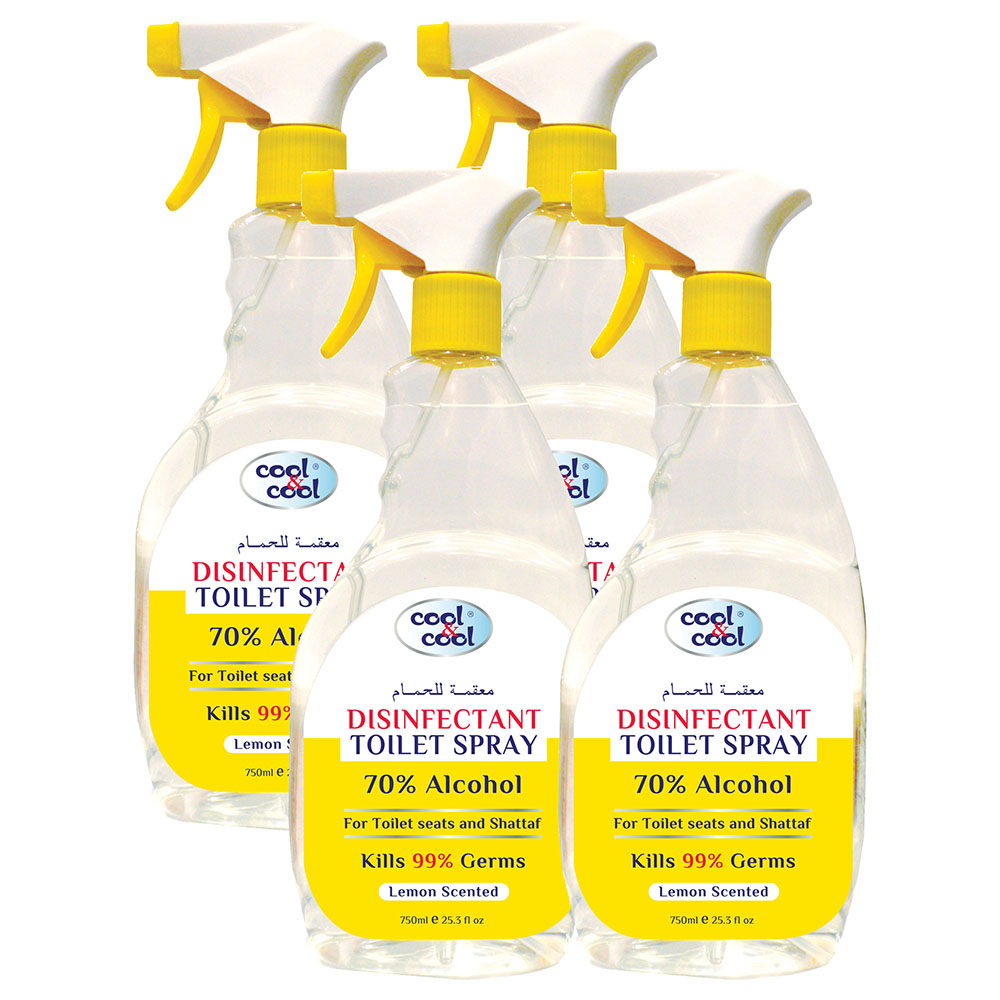 Cool And Cool Cool And Cool Disinfectant Toilet Spray 750ml Pack Of 4 Jomlaae 2741