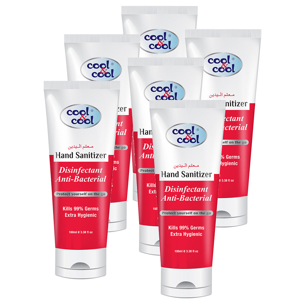 Order Cool And Cool Cool And Cool Disinfectant Hand Sanitizer Tube 100ml Pack Of 6 Now Jomlaae 7667