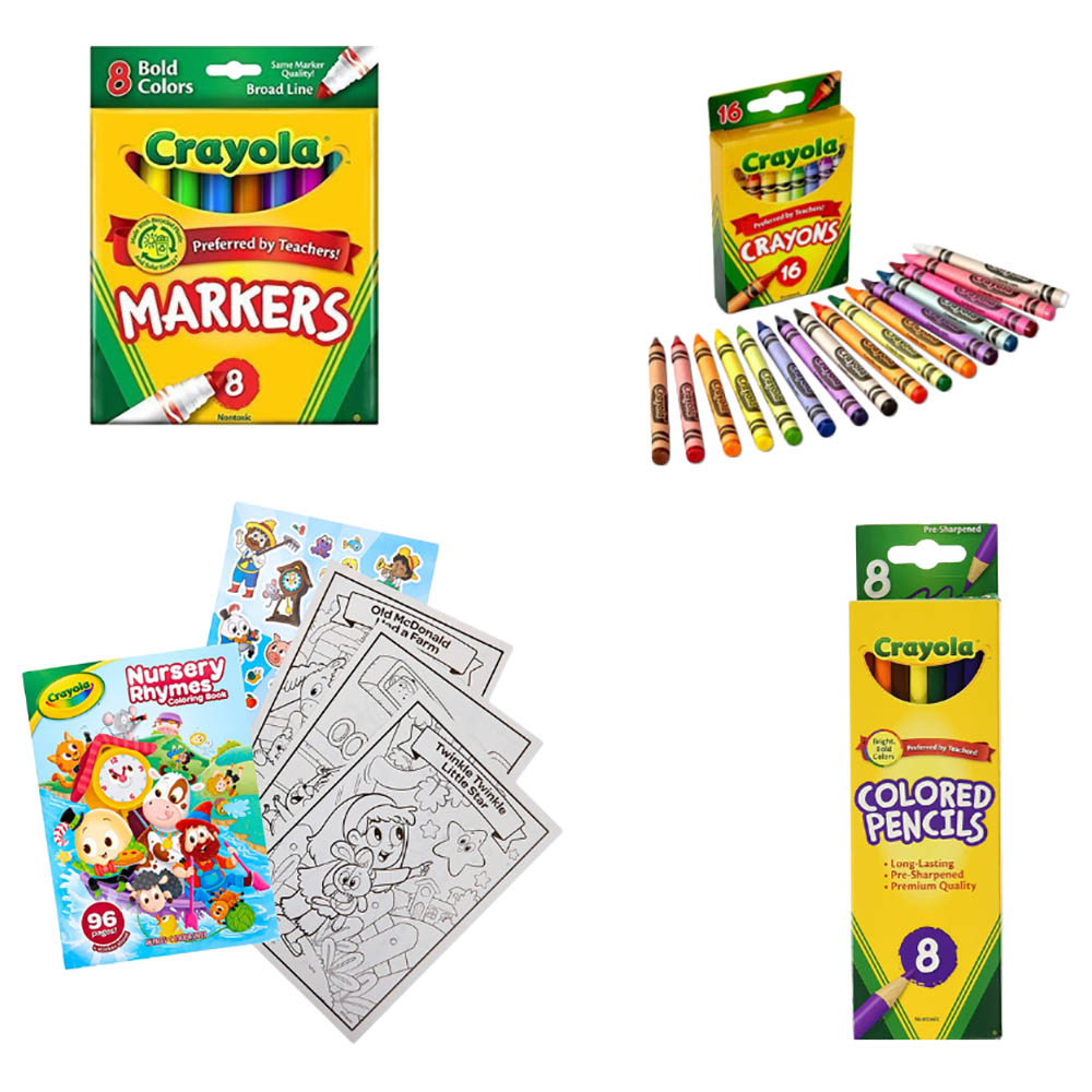 اطلب ادوار رسم للأطفال من كرايولا Crayola Combo Pack of 4 Book