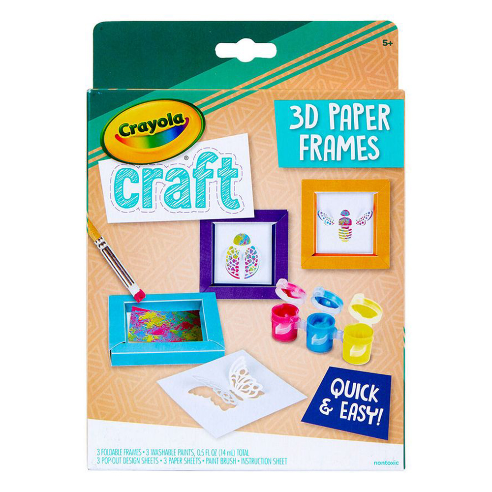 Crayola Craft 3D Paper Frames Craft Kit Jomla.ae