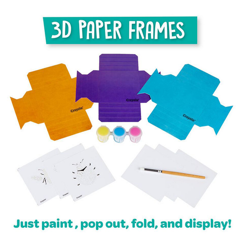 اطلب مجموعة صنع برواز كرتون للوحات للأطفال كرايولا Crayola Craft 3D