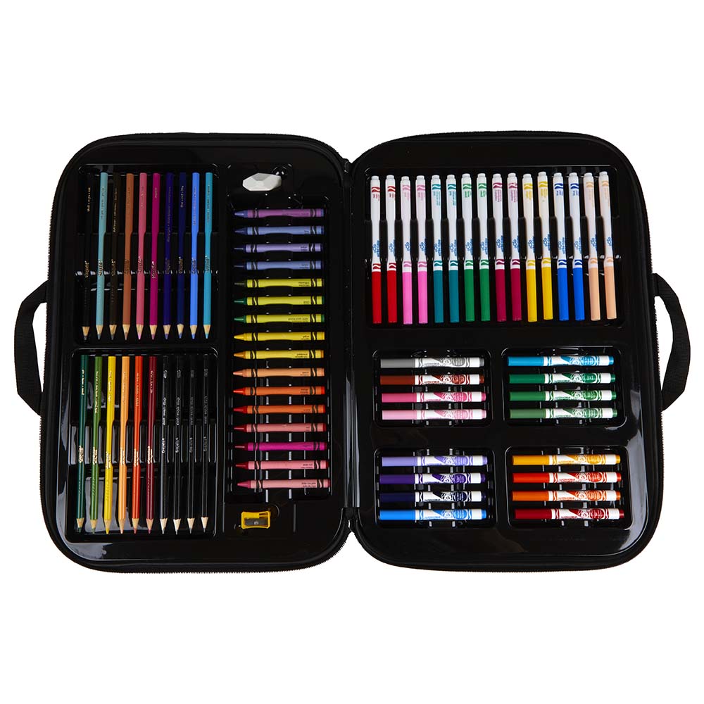 Crayola Coloring and Sketching Set, 70pcs Sketch Book, Gift for