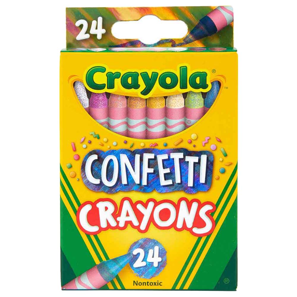 Order Crayola - Confetti Crayons - 24pcs Now! | Jomla.ae