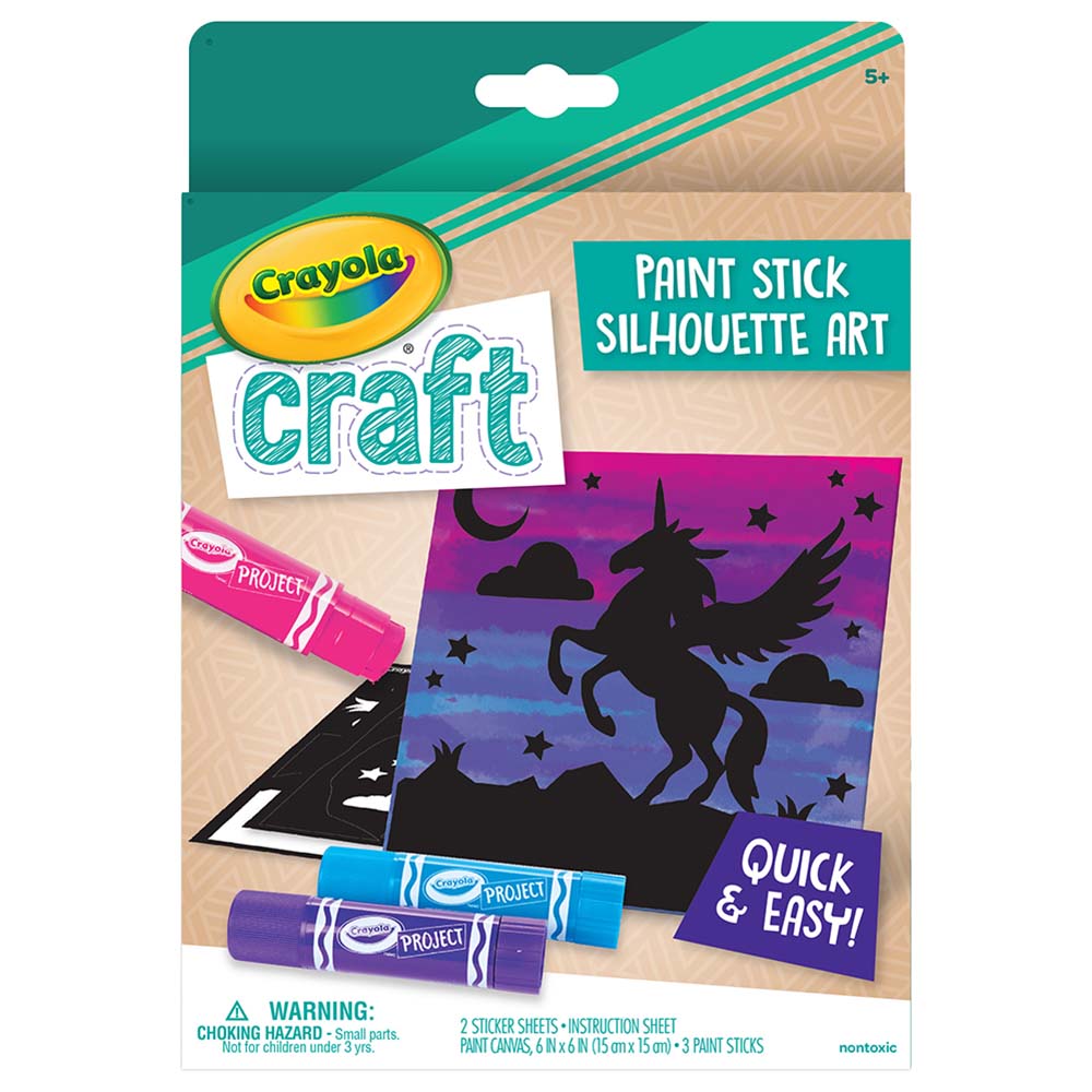 Order Crayola Craft Paint Stick Silhouette Art Set 2 Now! Jomla.ae