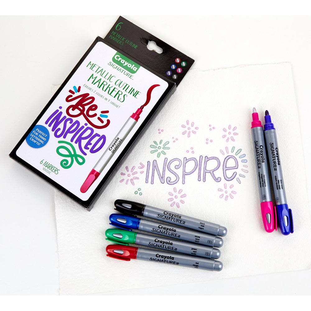 Crayola® Signature Metallic Outline Paint Markers