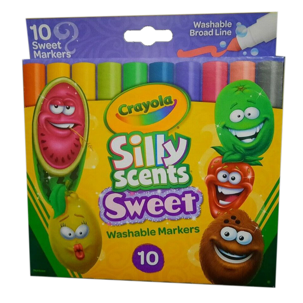 10 Ct. Silly Scents Sweet Washable Broad Line Markers