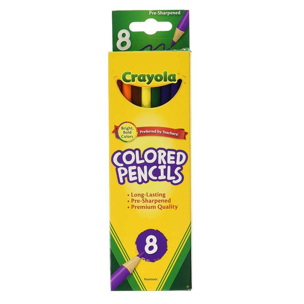 Crayola - 8 Colored Pencils Long | Jomla.ae