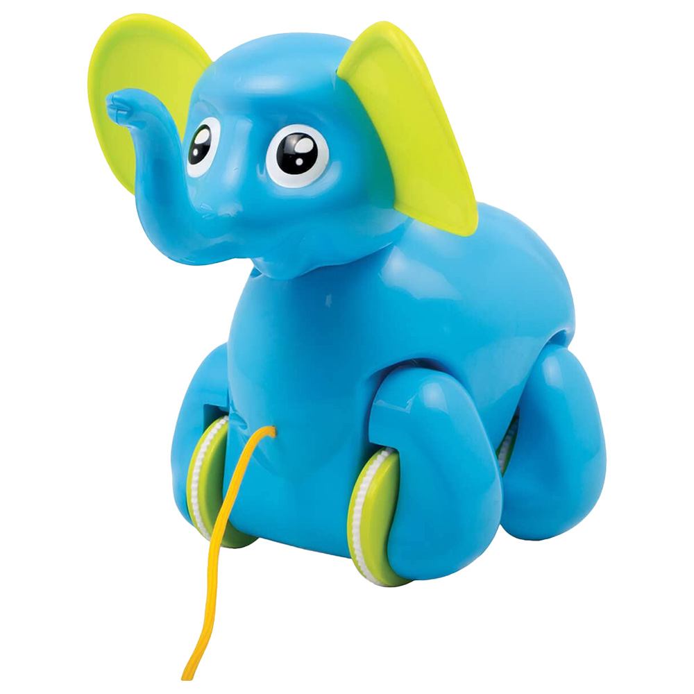 Funskool - Pull Along Alphy The Elephant Toy - Blue | Jomla.ae
