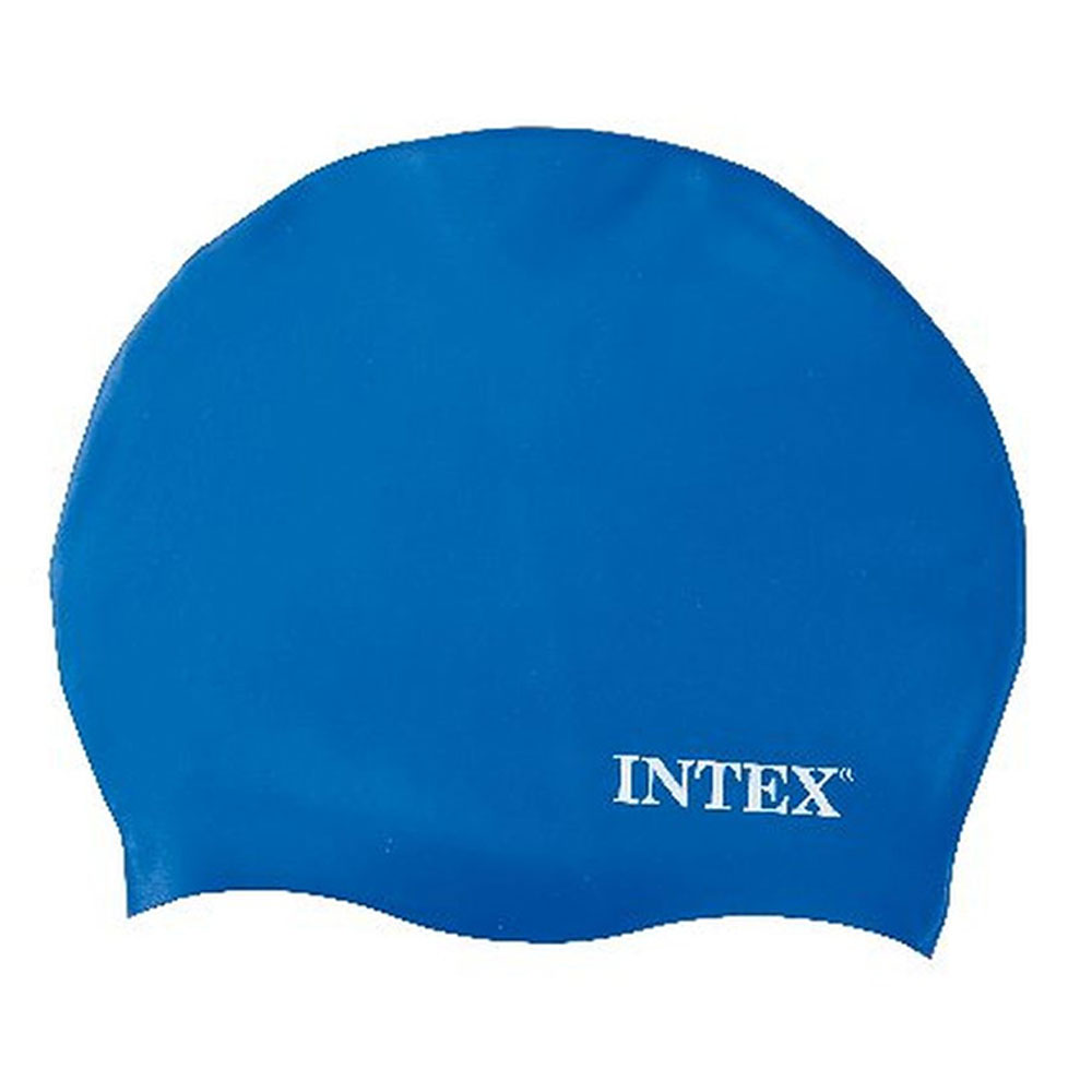 Intex Silicon Swim Cap Blue Jomla.ae