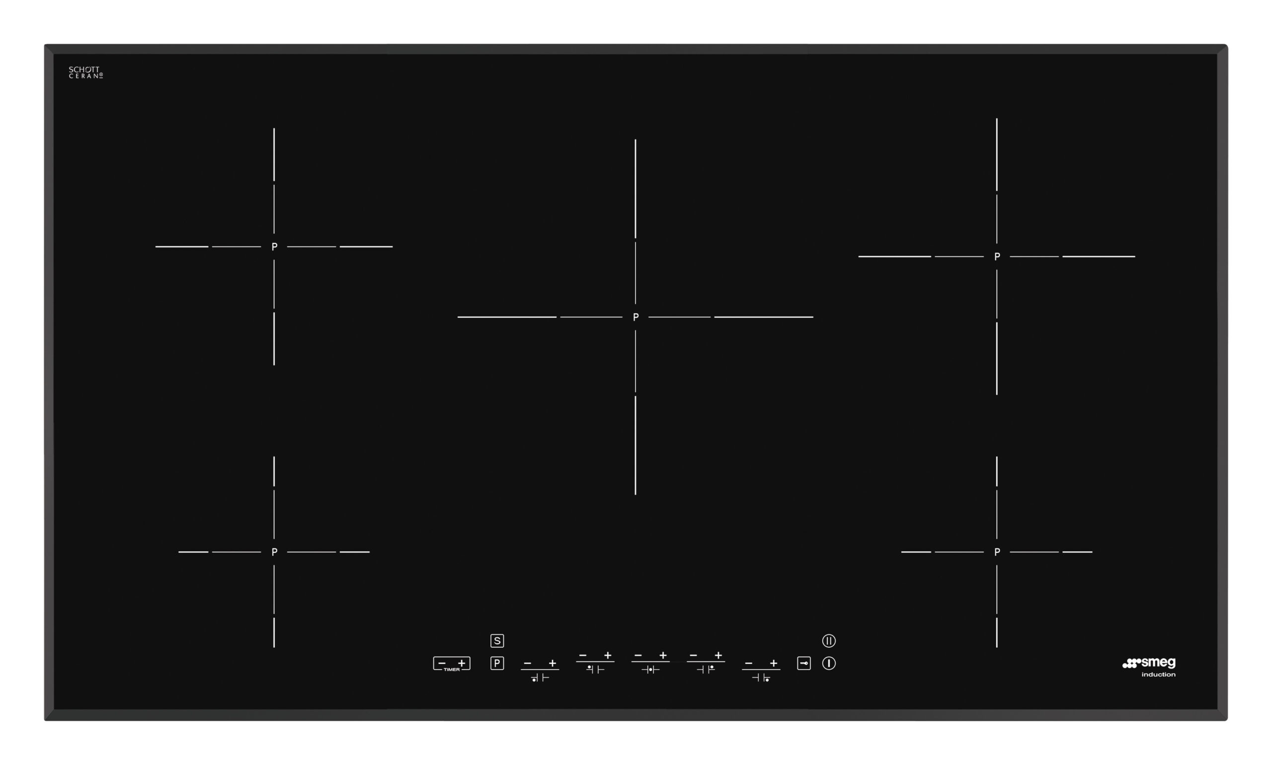 اطلب موقد كهربائي بلت ان 5 شمعات 90 سم سميج Smeg Built In Electric Hob