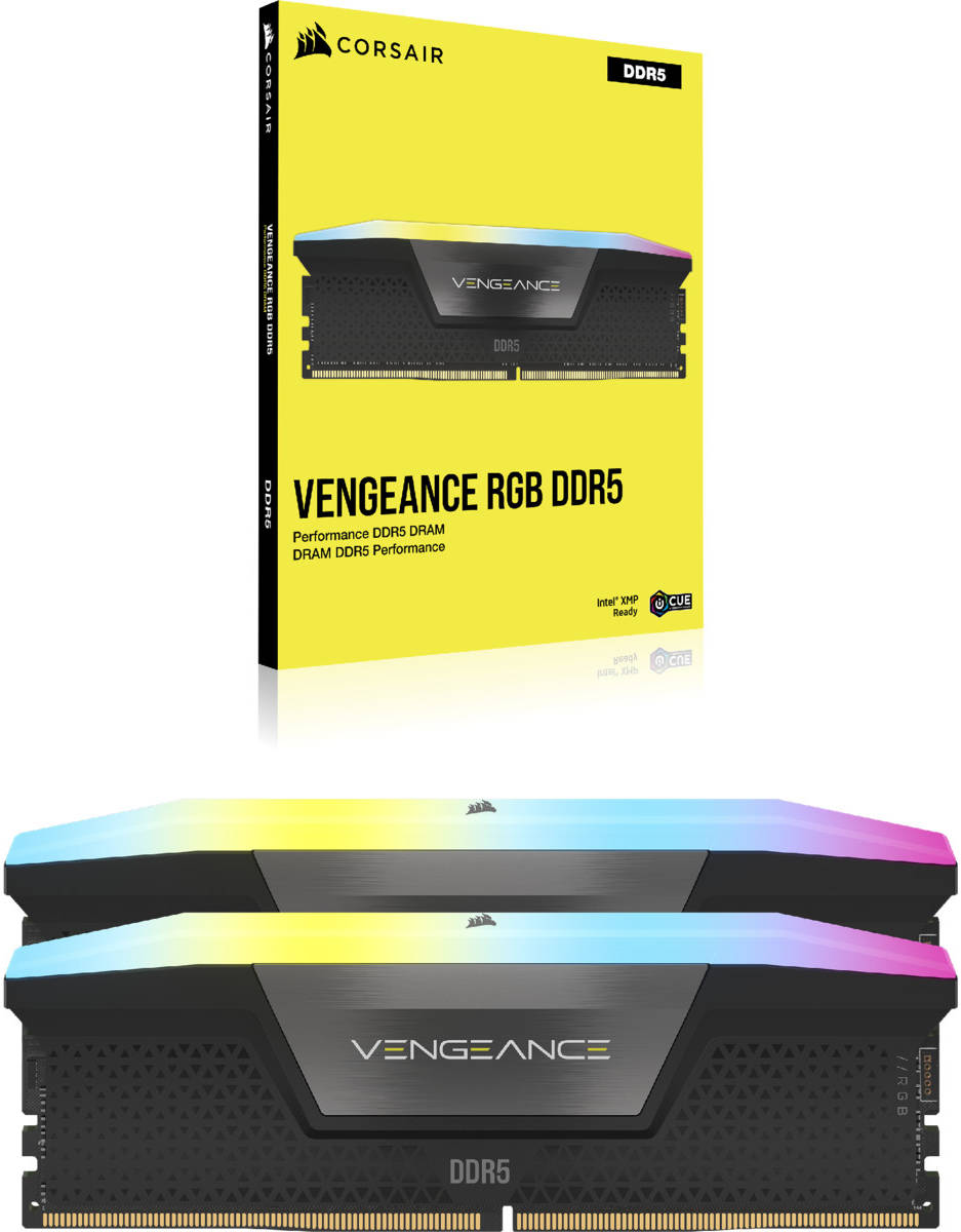 CORSAIR Vengeance RGB 32GB (2 x 16GB) 288-Pin PC RAM DDR5 6000