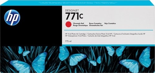 Cartuccia Inchiostro HP 771c Chromatic Red Originale Per DesignJet Z6200, Anno 2022, Aperta Mai Usata